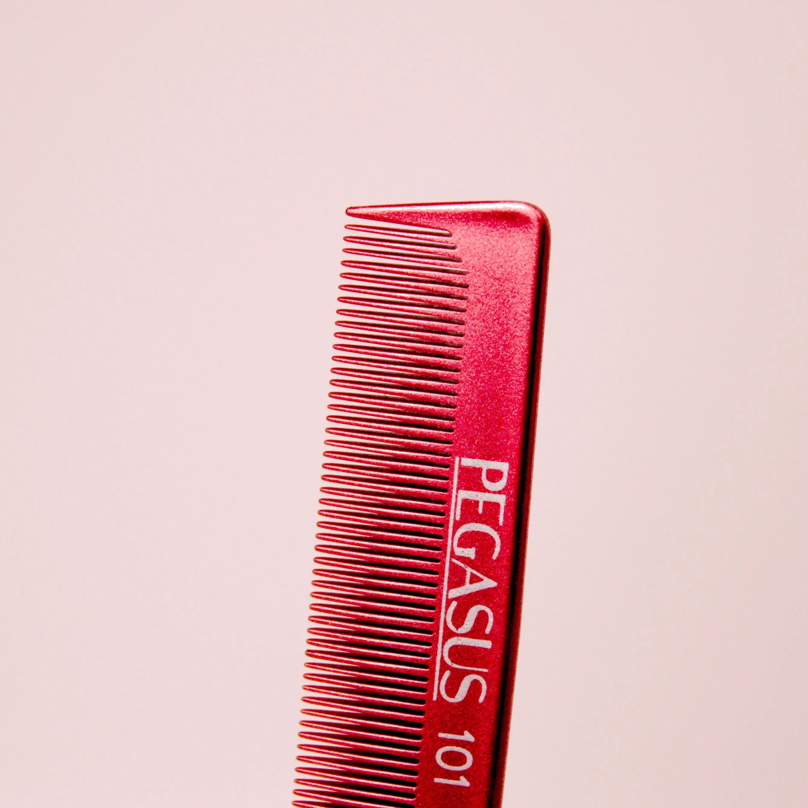 Pegasus MICOLOR 101, 8in Hard Rubber Fine Tooth Rat Tail Comb, Handmade, Seamless, Smooth Edges, Anti Static, Heat and Chemically Resistant, Great for Parting, Coloring Hair | Peines de goma dura - Copper