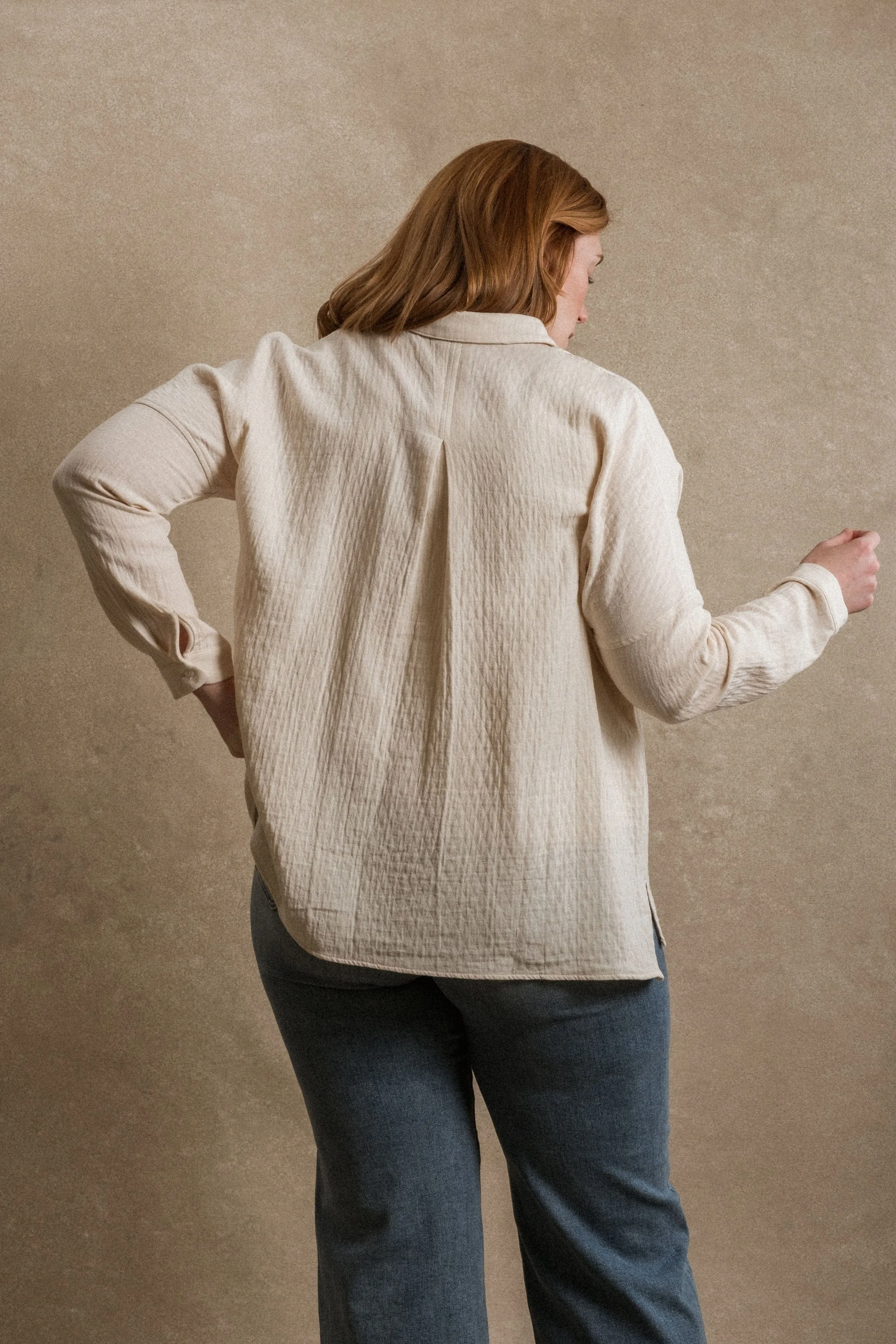 Perth Button Down - Beige