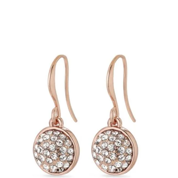Pilgrim Heather Rose Gold Drop Earrings