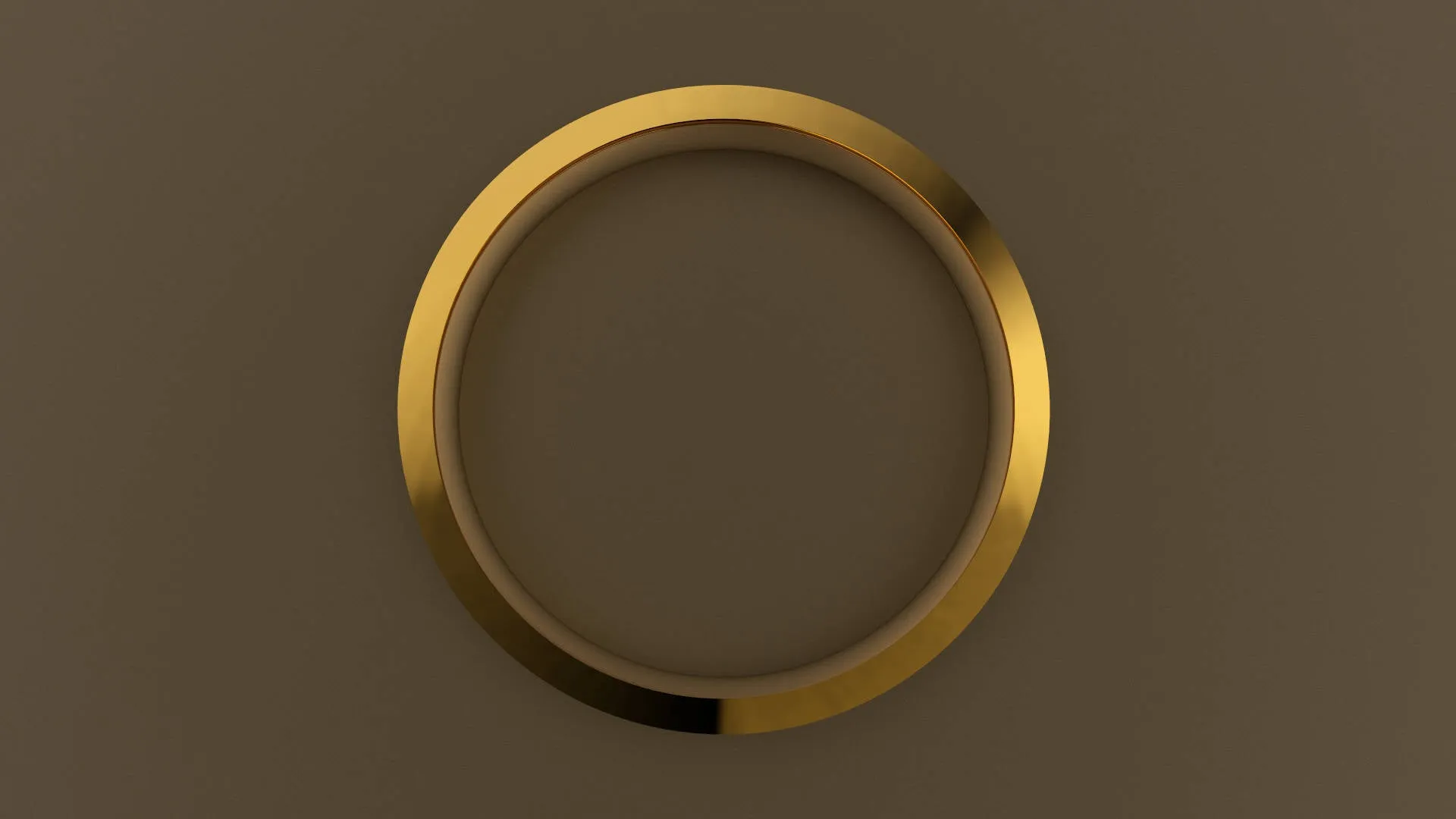 Polished Yellow Gold 3mm Single V Groove Wedding Band