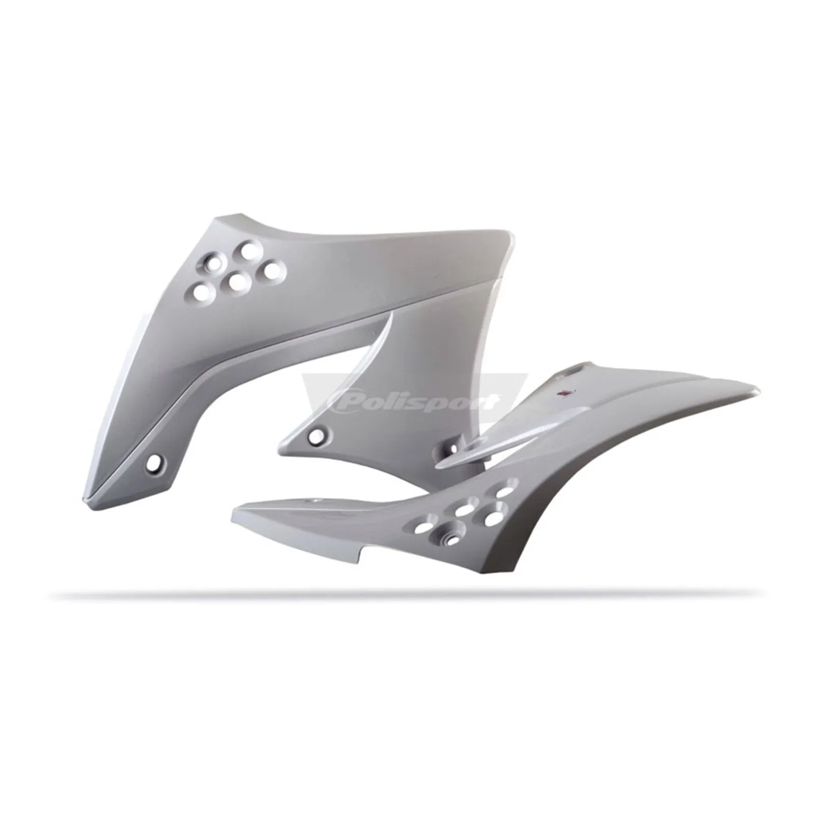 Polisport Radiator Scoops Kawasaki KX450F ('09-'11) - White