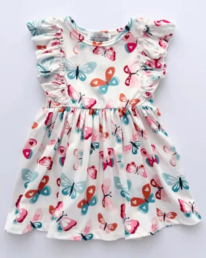PREORDER! Zoey Ruffle Play Dress - Love Doodle Butterflies