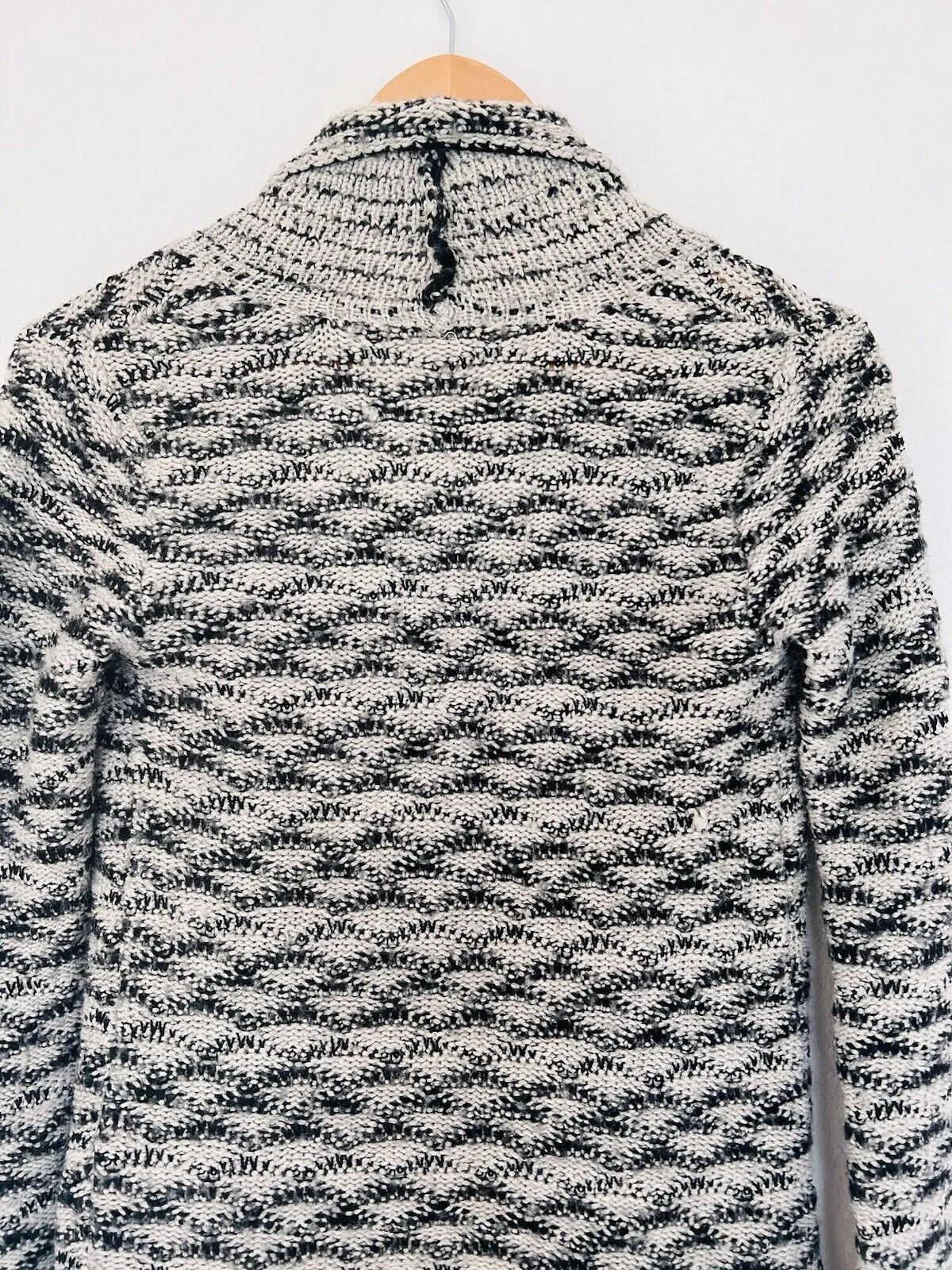 RACHEL ROY Chunky Cardigan Sweater Sz S Waterfall Open Front Heavyweight Pockets