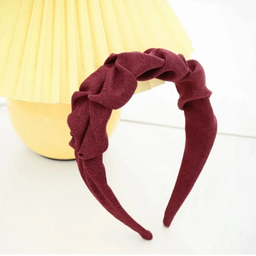 Roxie Collection Burgundy Crinkle Headband