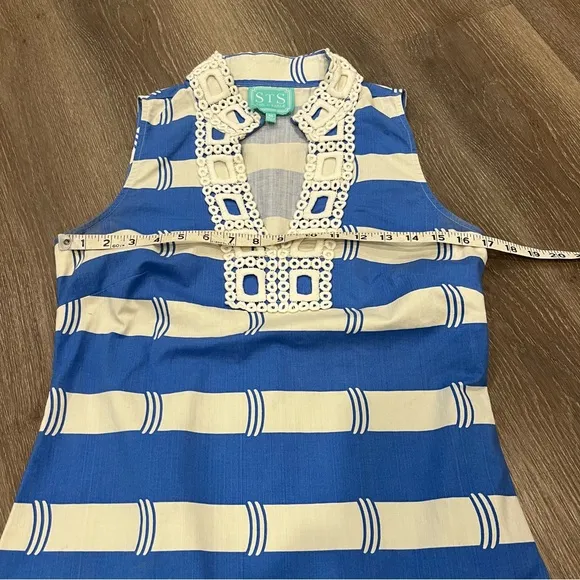 SAIL TO SABLE Colony Chic Dress in Marina Blue