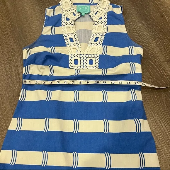 SAIL TO SABLE Colony Chic Dress in Marina Blue