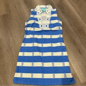 SAIL TO SABLE Colony Chic Dress in Marina Blue