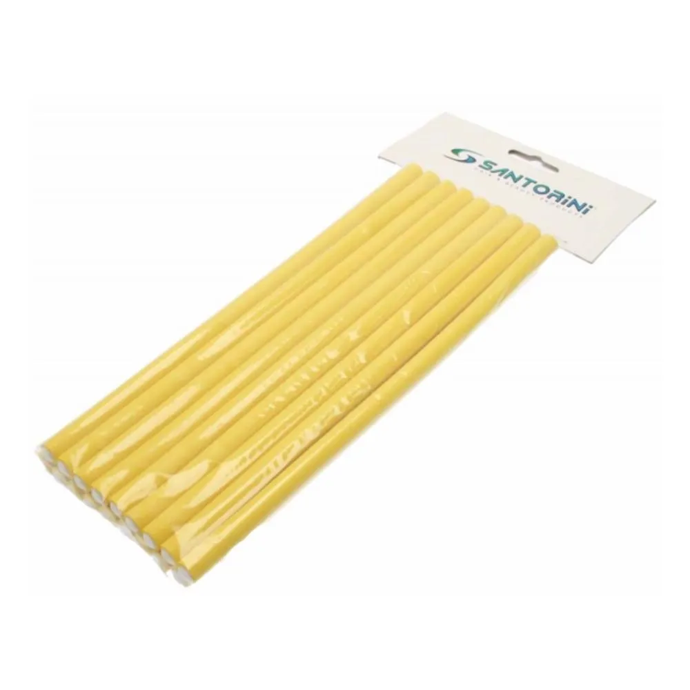 Santorini Flexible Rollers Small Yellow 10mm 18pk