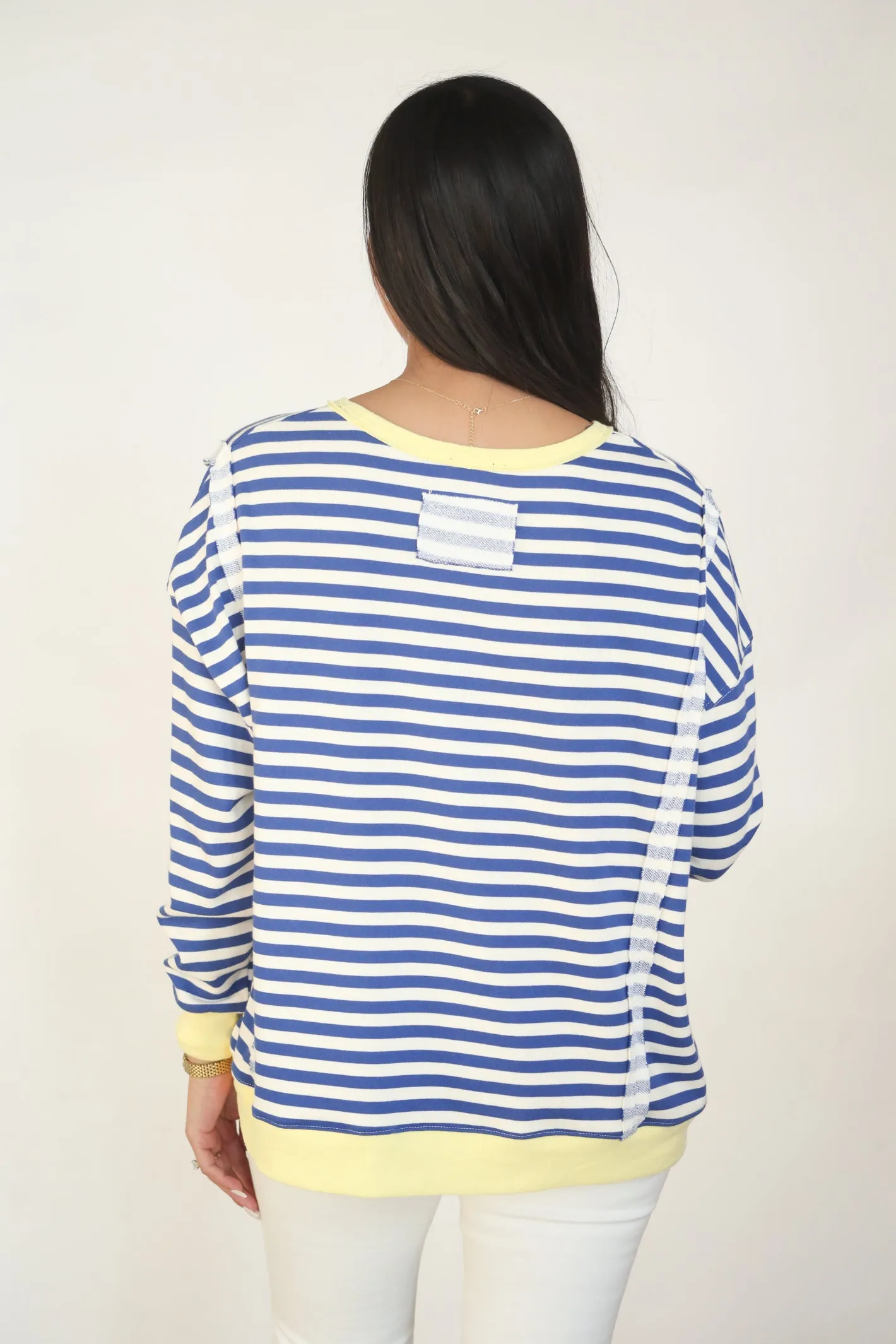 Seaside Breeze Striped Pullover
