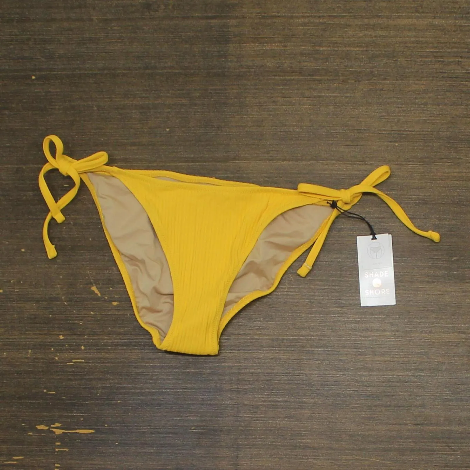 Shade & Shore Women's Ribbed Side-Tie Hipster Bikini Bottom 83478636