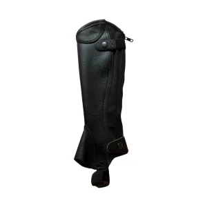 Showcraft Grained Leather Gaiters Kids Black