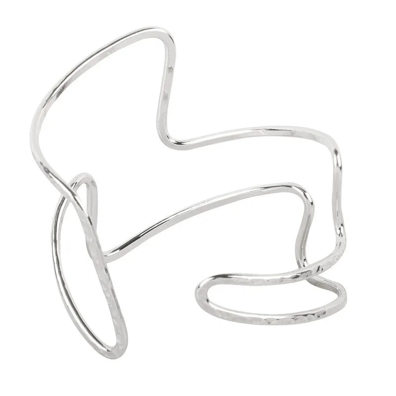 Silver Making Waves Bracelet