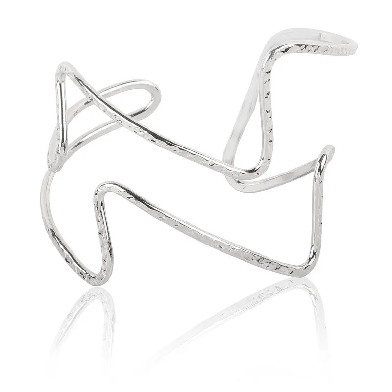 Silver Making Waves Bracelet