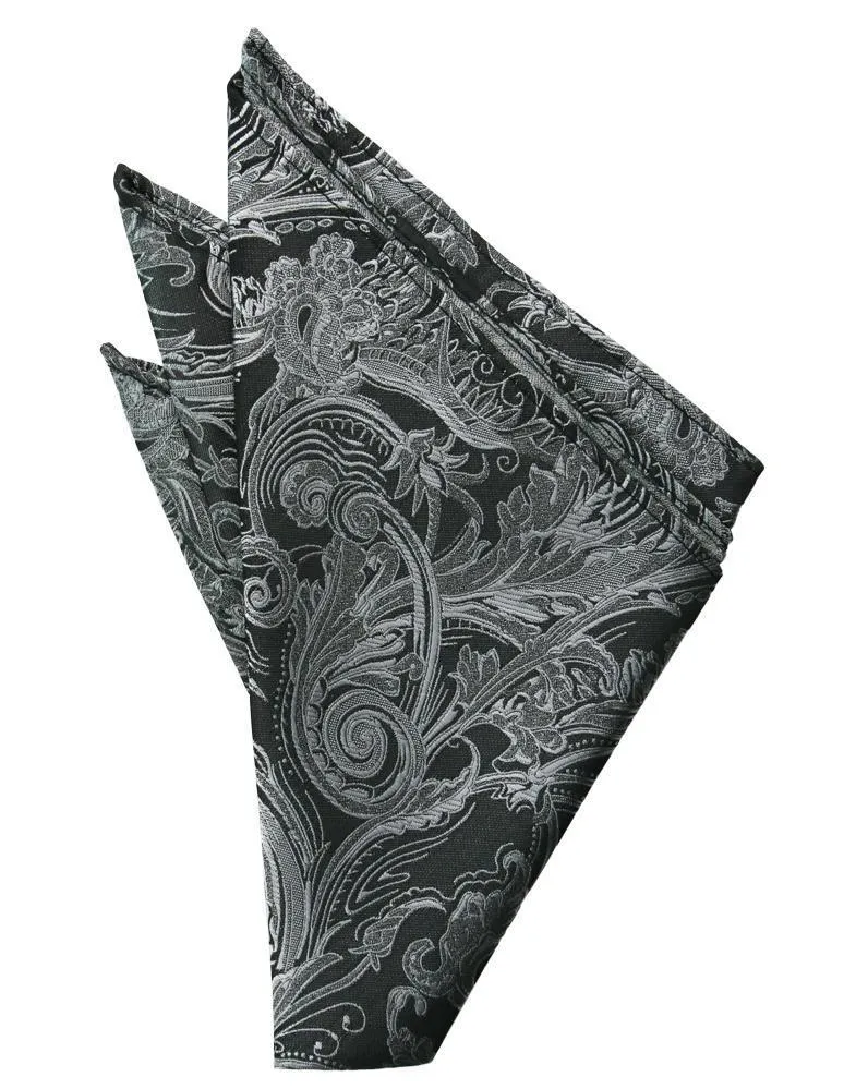 Silver Tapestry Pocket Square