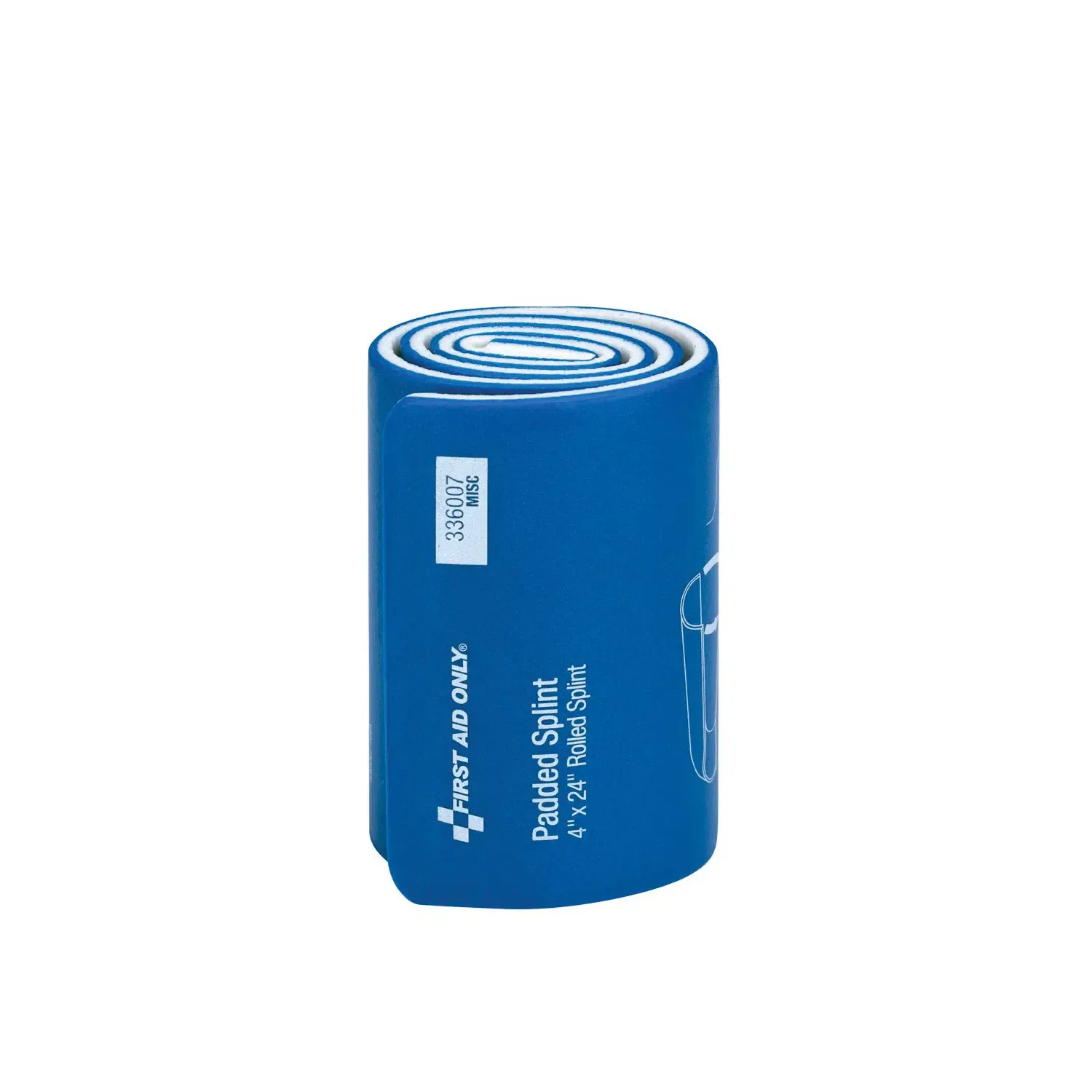 Splint Padded Aluminum Flexible 4x24 Blue & White by Acme United