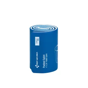 Splint Padded Aluminum Flexible 4x24 Blue & White by Acme United