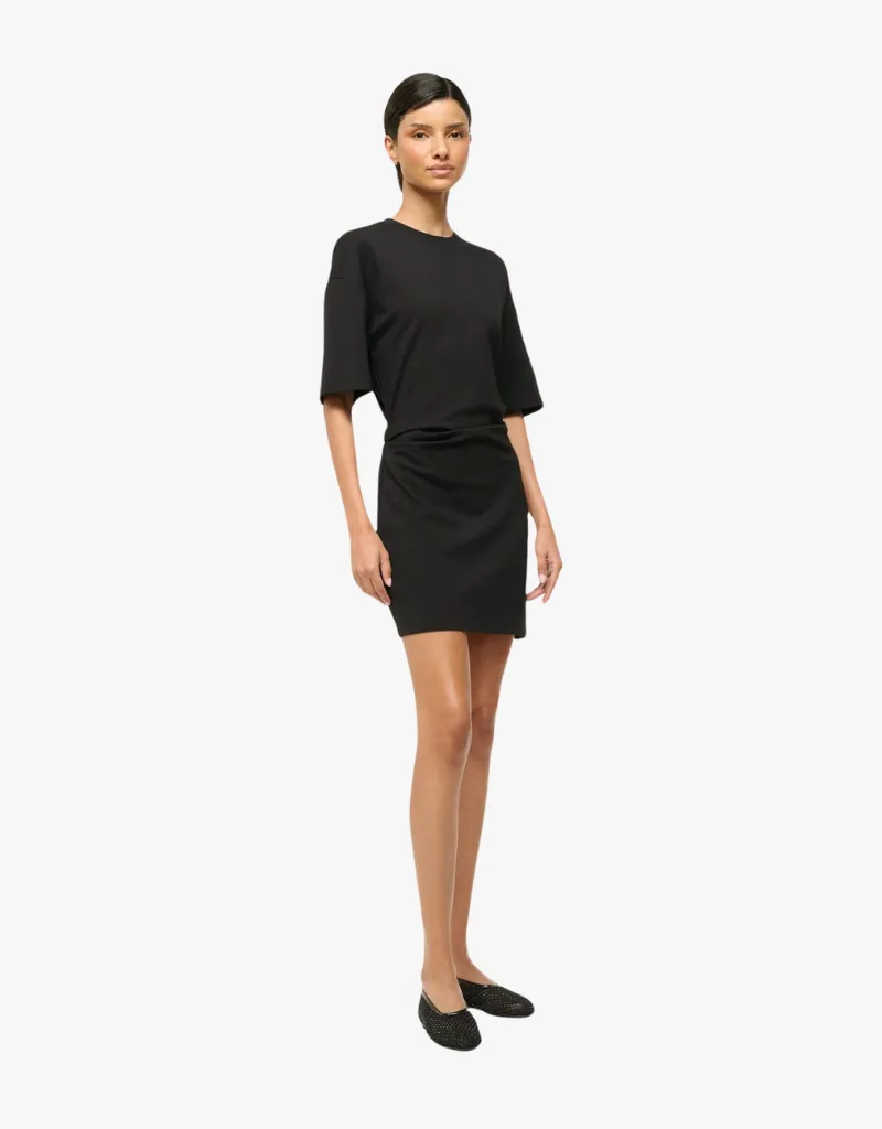 Staud Truman Mini Dress in Black