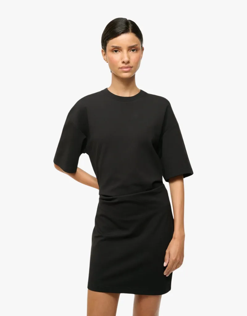 Staud Truman Mini Dress in Black