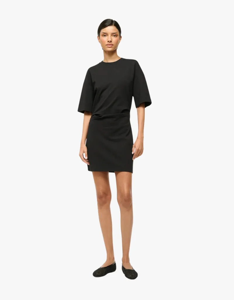 Staud Truman Mini Dress in Black
