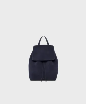 Suede Backpack - Blu