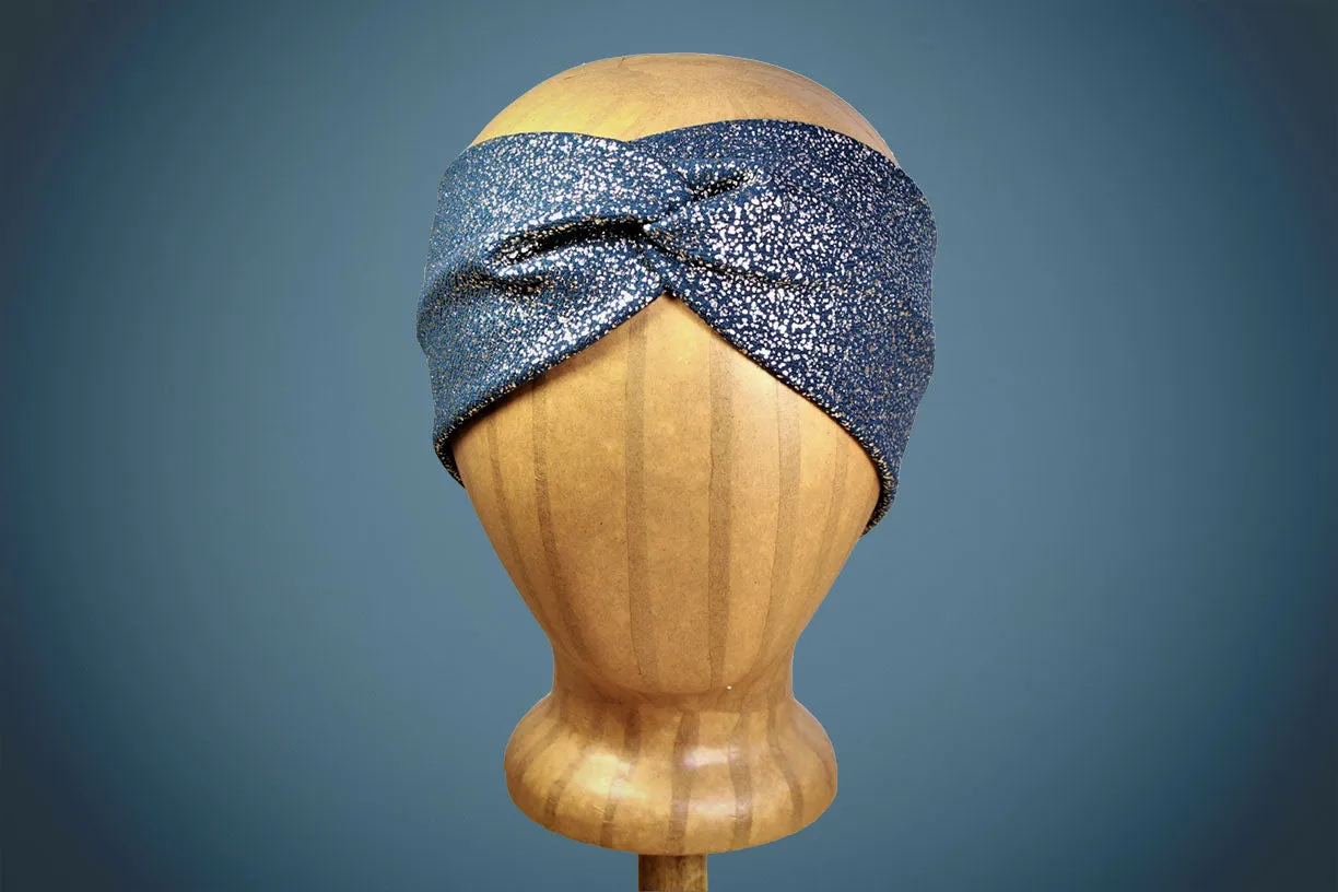 Teal & Gold Turban Headband