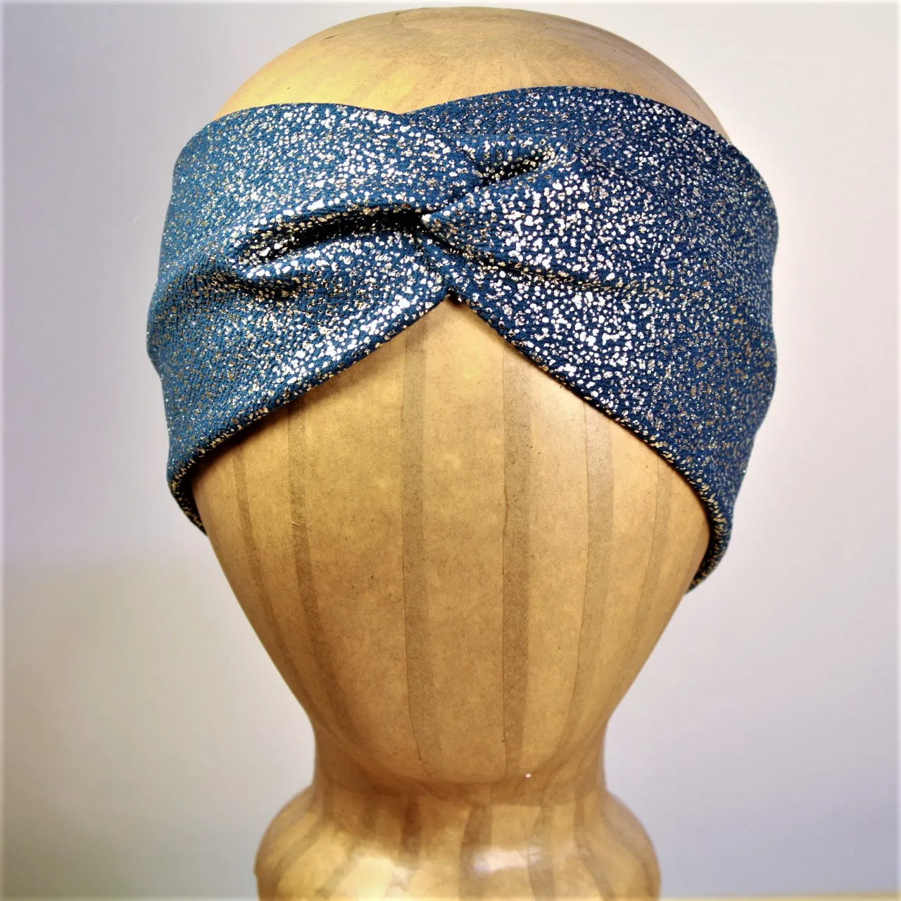 Teal & Gold Turban Headband