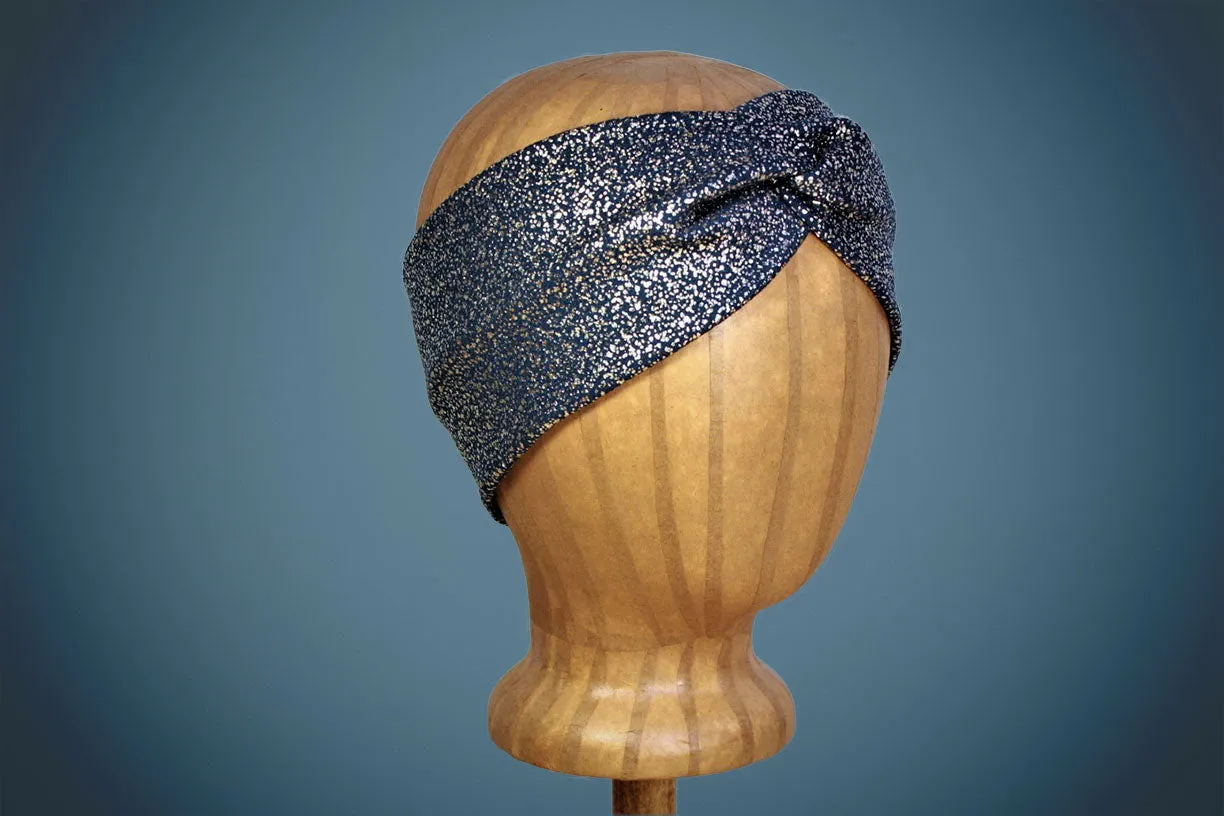 Teal & Gold Turban Headband