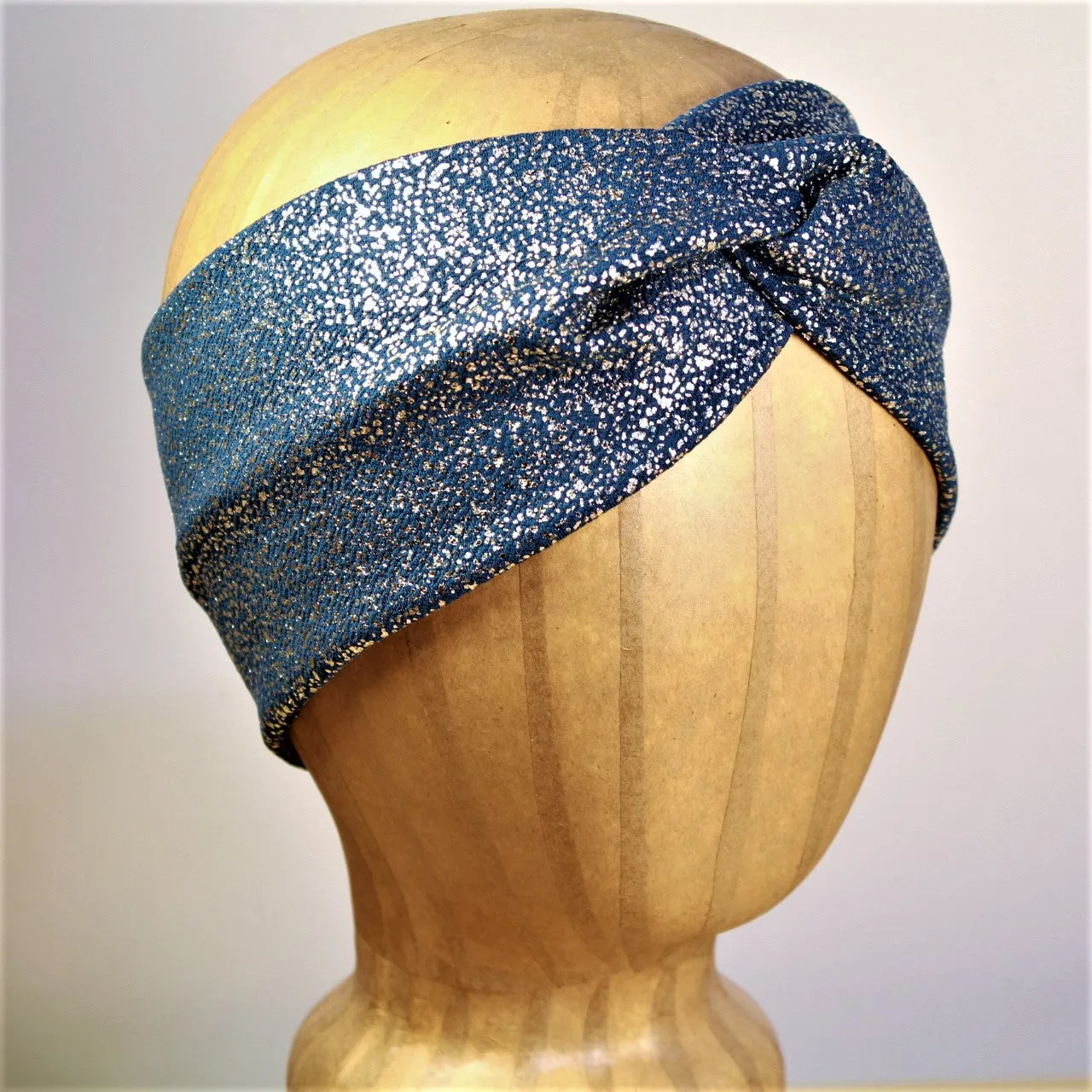 Teal & Gold Turban Headband