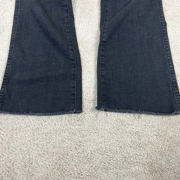 The Great Jeans The Nerd Style Womens Size 30 Black Bootcut Raw Hem Ladies