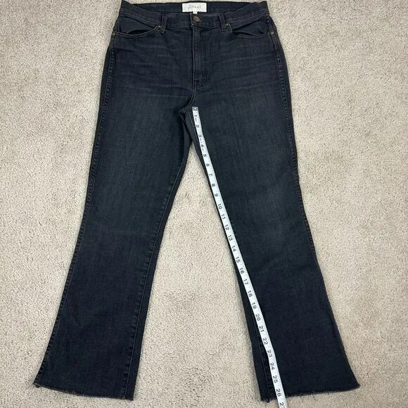 The Great Jeans The Nerd Style Womens Size 30 Black Bootcut Raw Hem Ladies