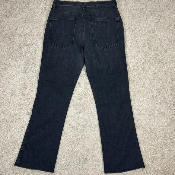 The Great Jeans The Nerd Style Womens Size 30 Black Bootcut Raw Hem Ladies