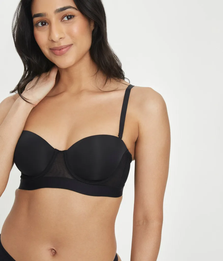 The Smooth Strapless: Jet Black
