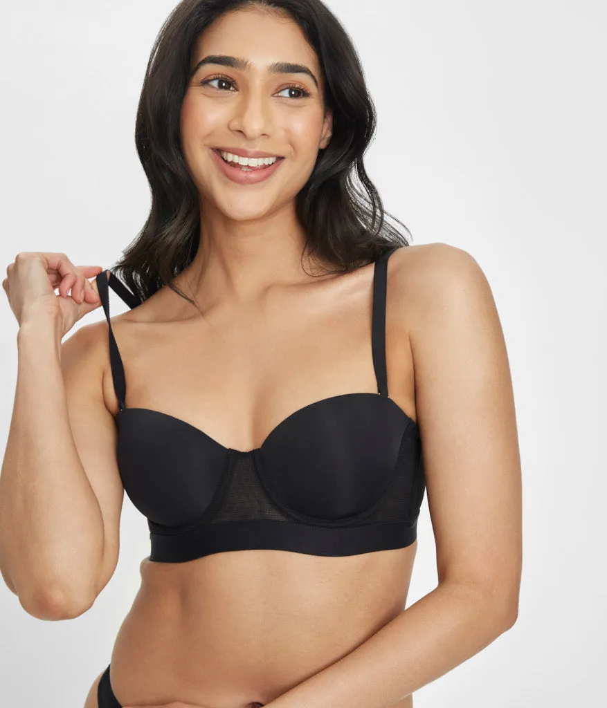 The Smooth Strapless: Jet Black