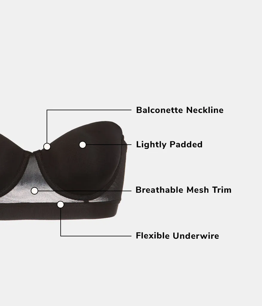 The Smooth Strapless: Jet Black