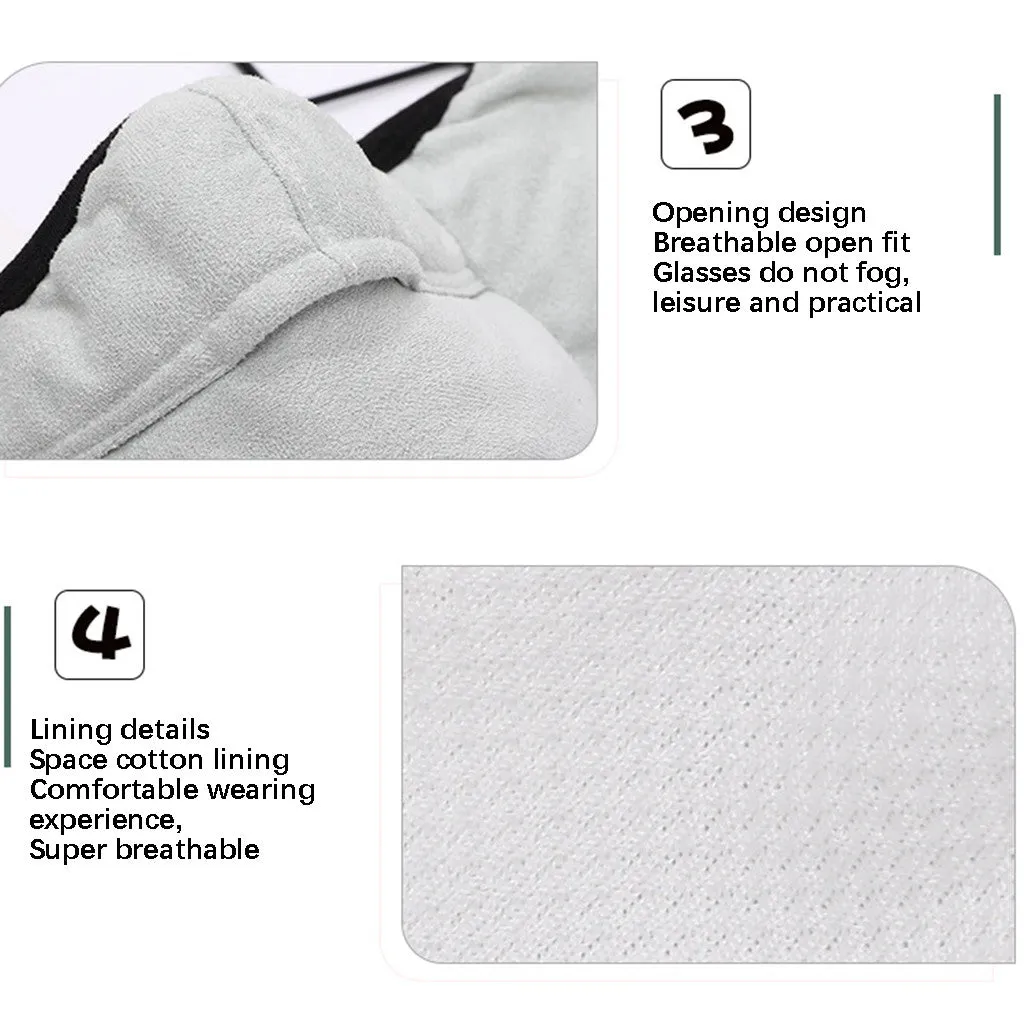 Unisex Winter Two-in-one Earmuffs Warm Mask