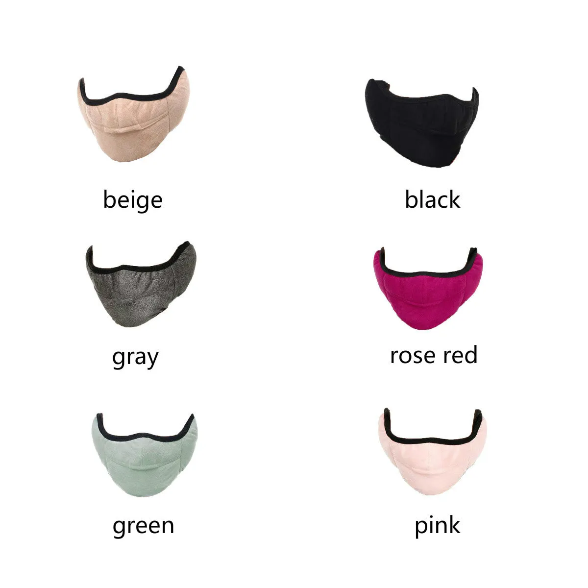 Unisex Winter Two-in-one Earmuffs Warm Mask
