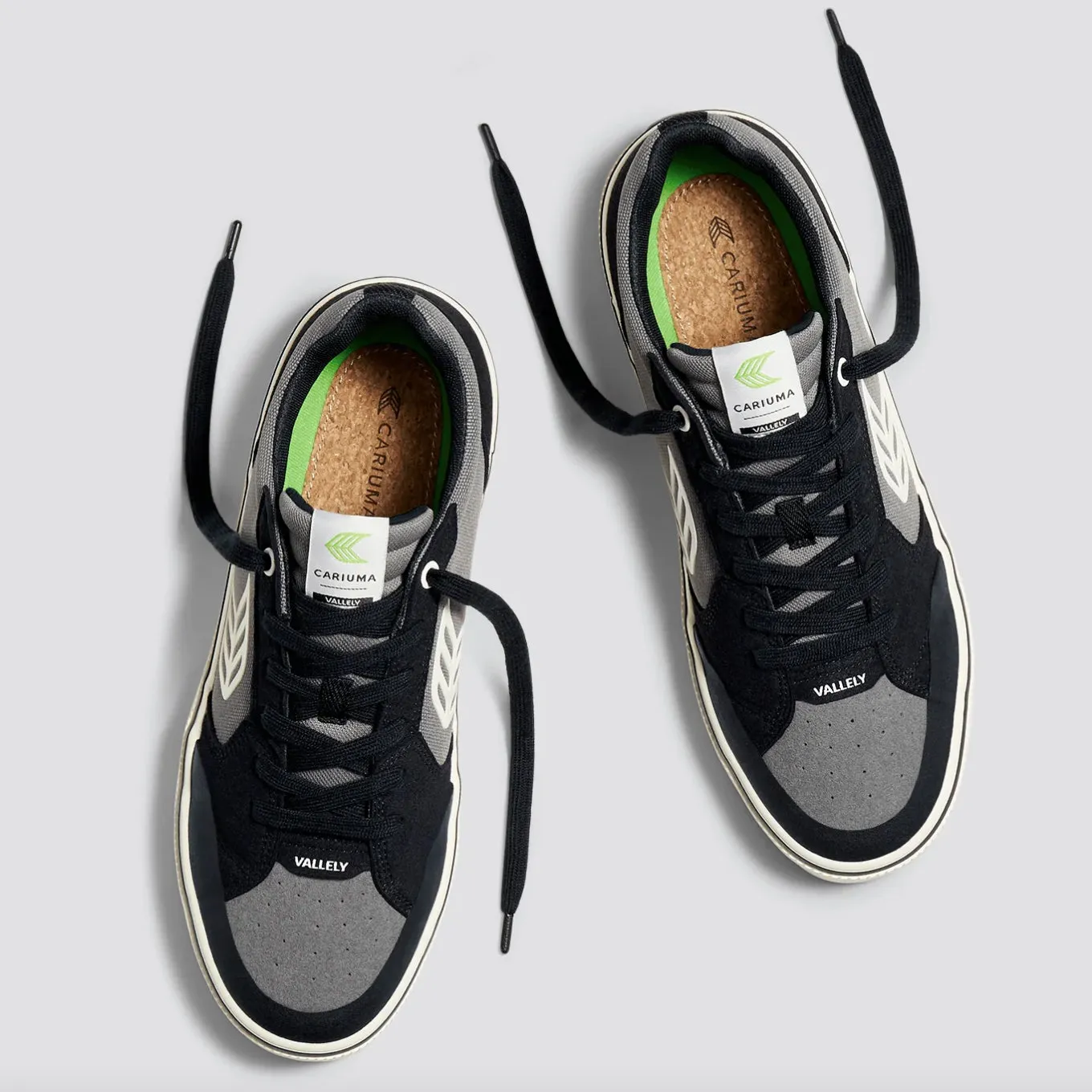 VALLELY - BLACK CHARCOAL GREY