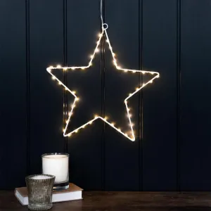 Warm Glow Large LED Star Light