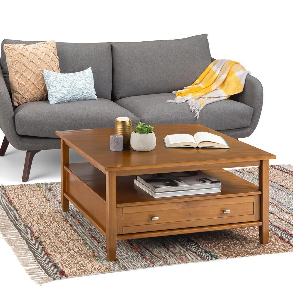 Warm Shaker Square Coffee Table