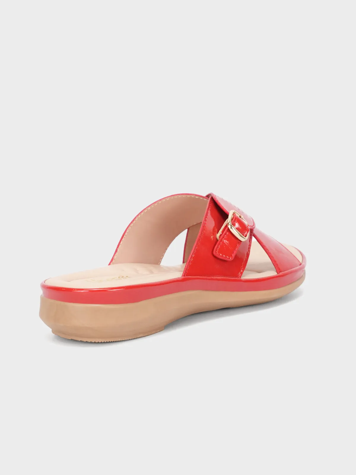 Women "CRESIDA" Crossover Comfy Flat Slippers