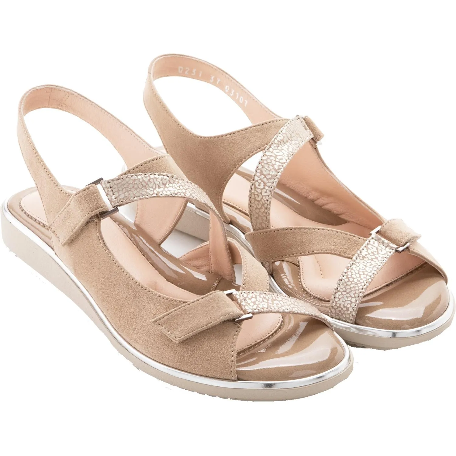 Women's BeautiFeel Robin Oro Leo Satinato Print Suede Combi