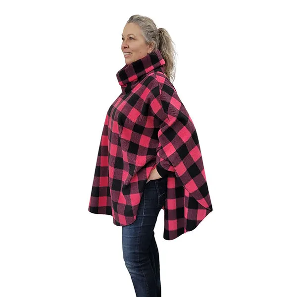 WOMEN'S COWL SWANCHO BUFFALO CHECK FUCHSIA