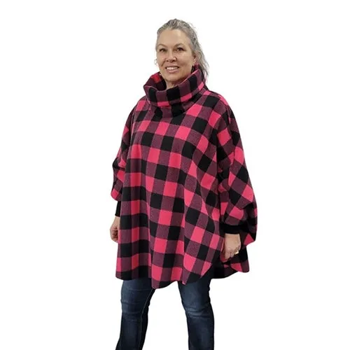 WOMEN'S COWL SWANCHO BUFFALO CHECK FUCHSIA