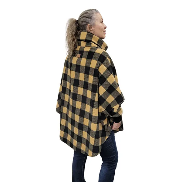 WOMEN'S COWL SWANCHO BUFFALO CHECK TAN