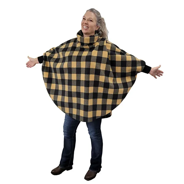 WOMEN'S COWL SWANCHO BUFFALO CHECK TAN
