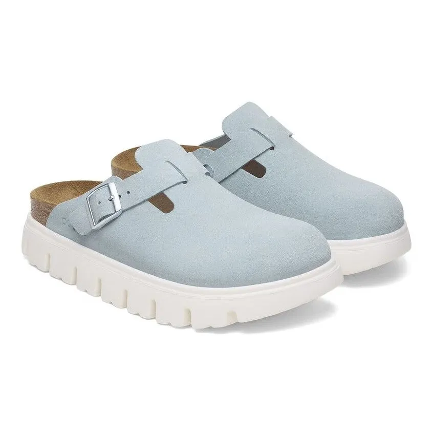 Women's Papillio Boston Chunky Suede Leather 1029585 Color: Baby Blue