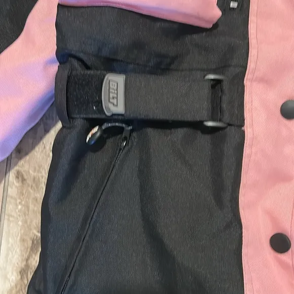 Women's Pink and Black Bilt moto jacket M