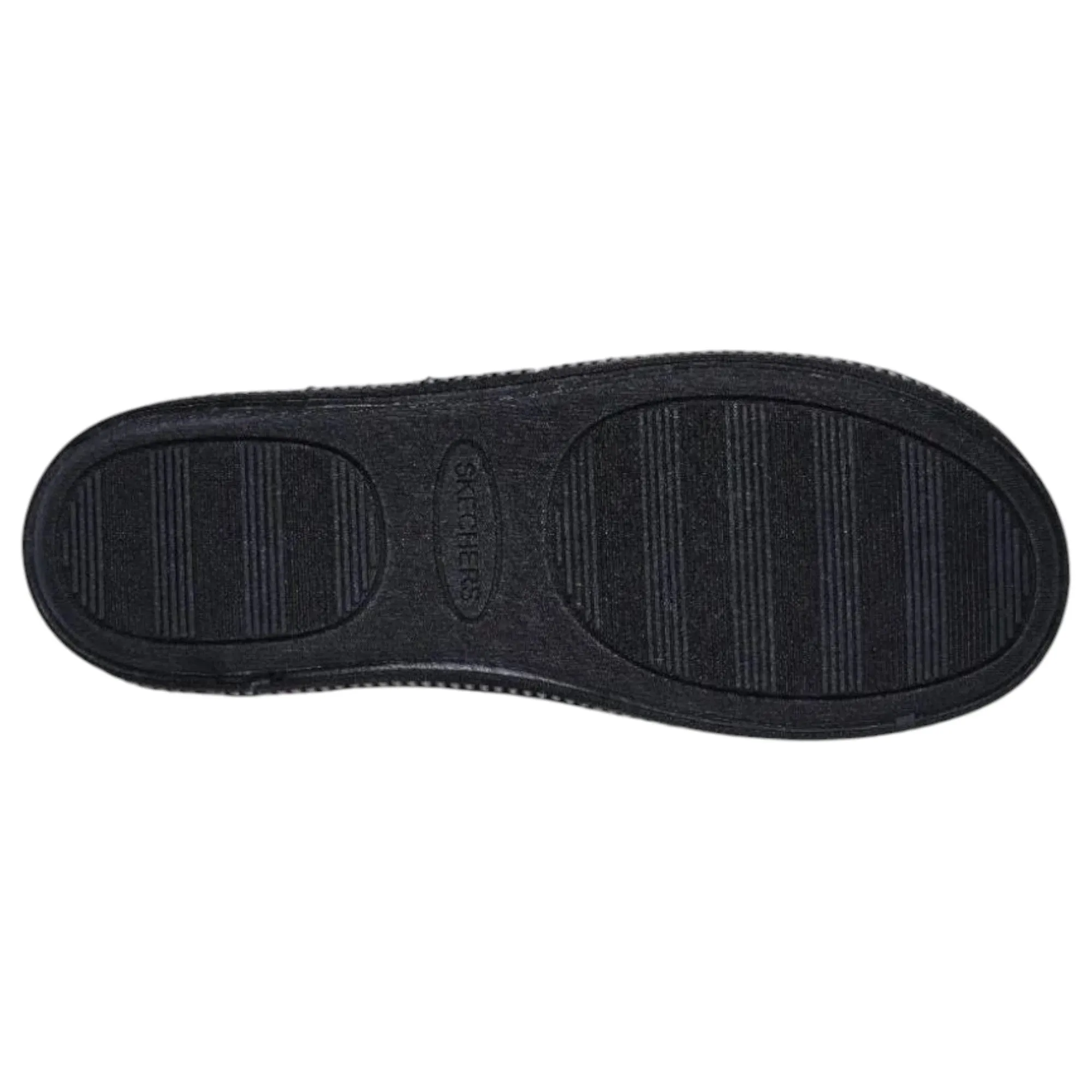 Womens Skechers Cozy Campfire - Bright Blossom Black Comfy Slippers