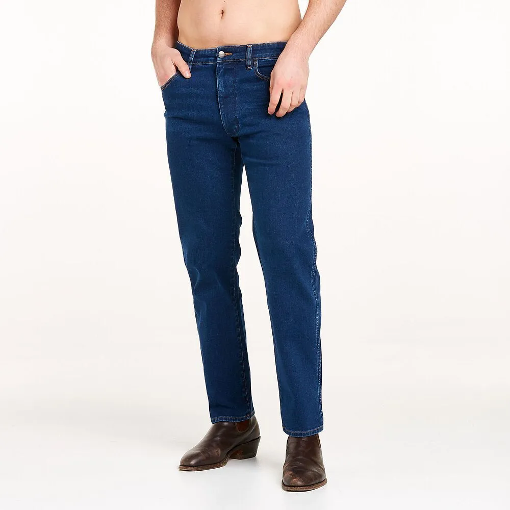 Wrangler Classic Slim Straight Mens Jeans Double Rinse