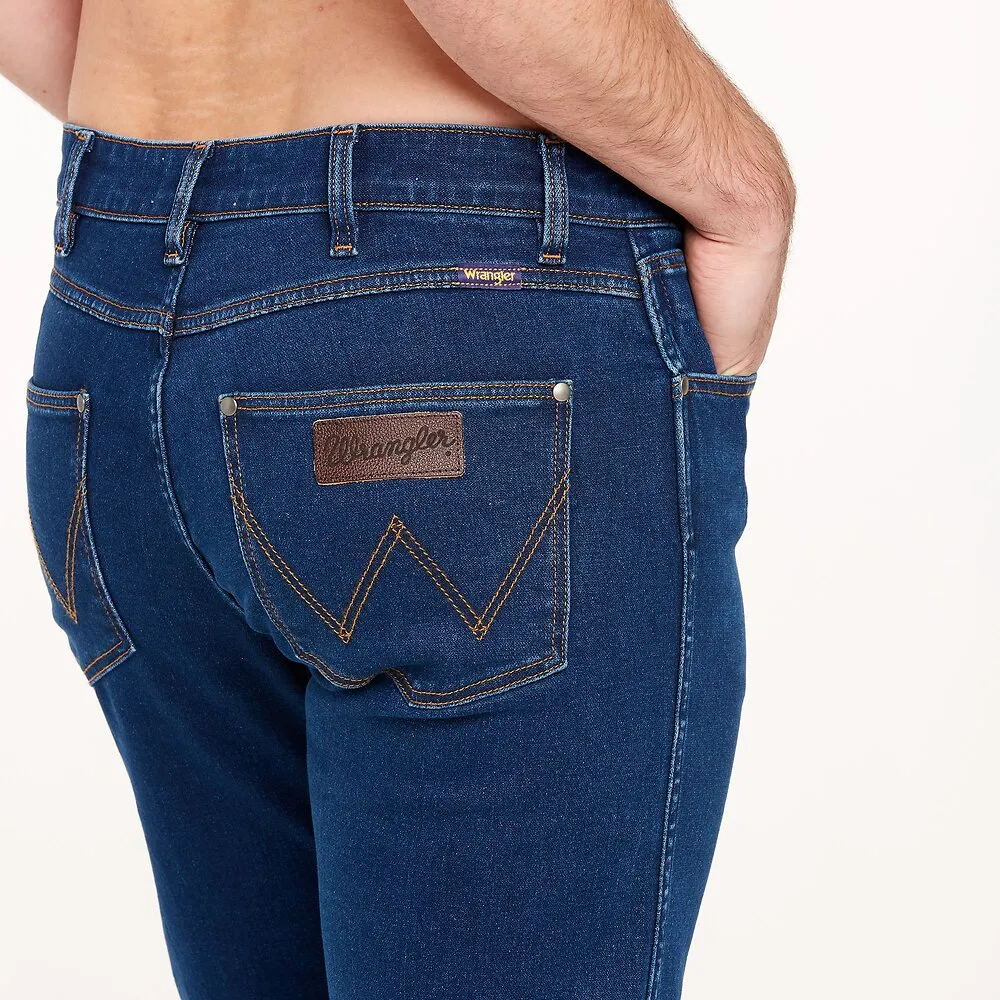 Wrangler Classic Slim Straight Mens Jeans Double Rinse